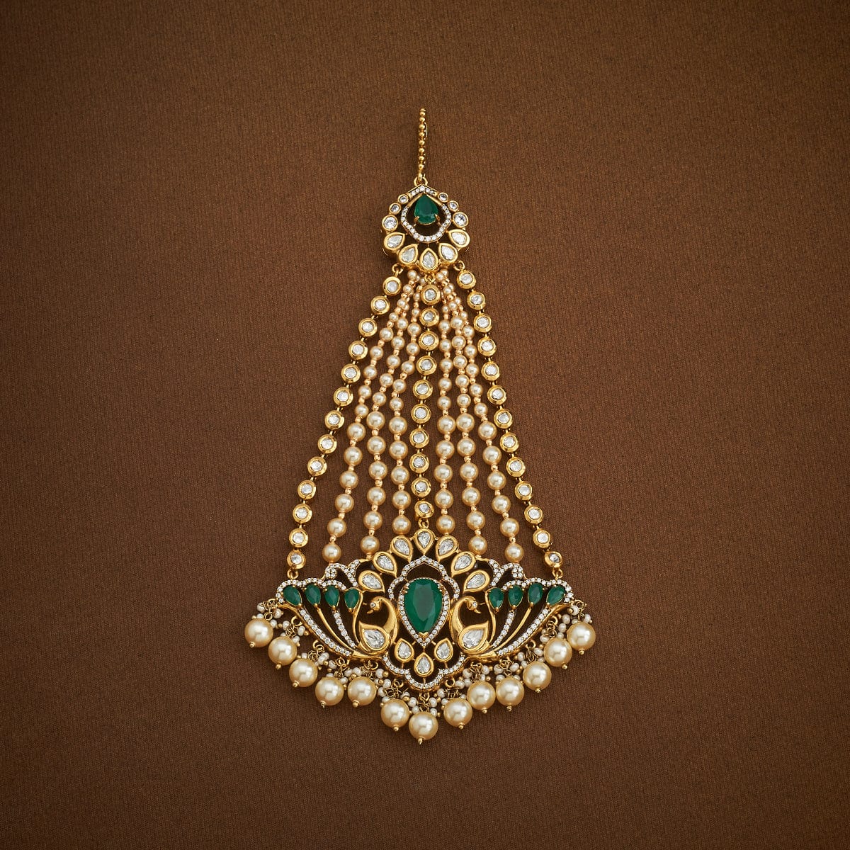 Kundan Hair Brooch 181118 - Image 4