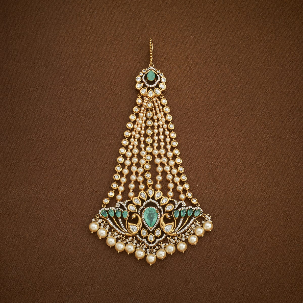 Kundan Hair Brooch 181118 - Image 5
