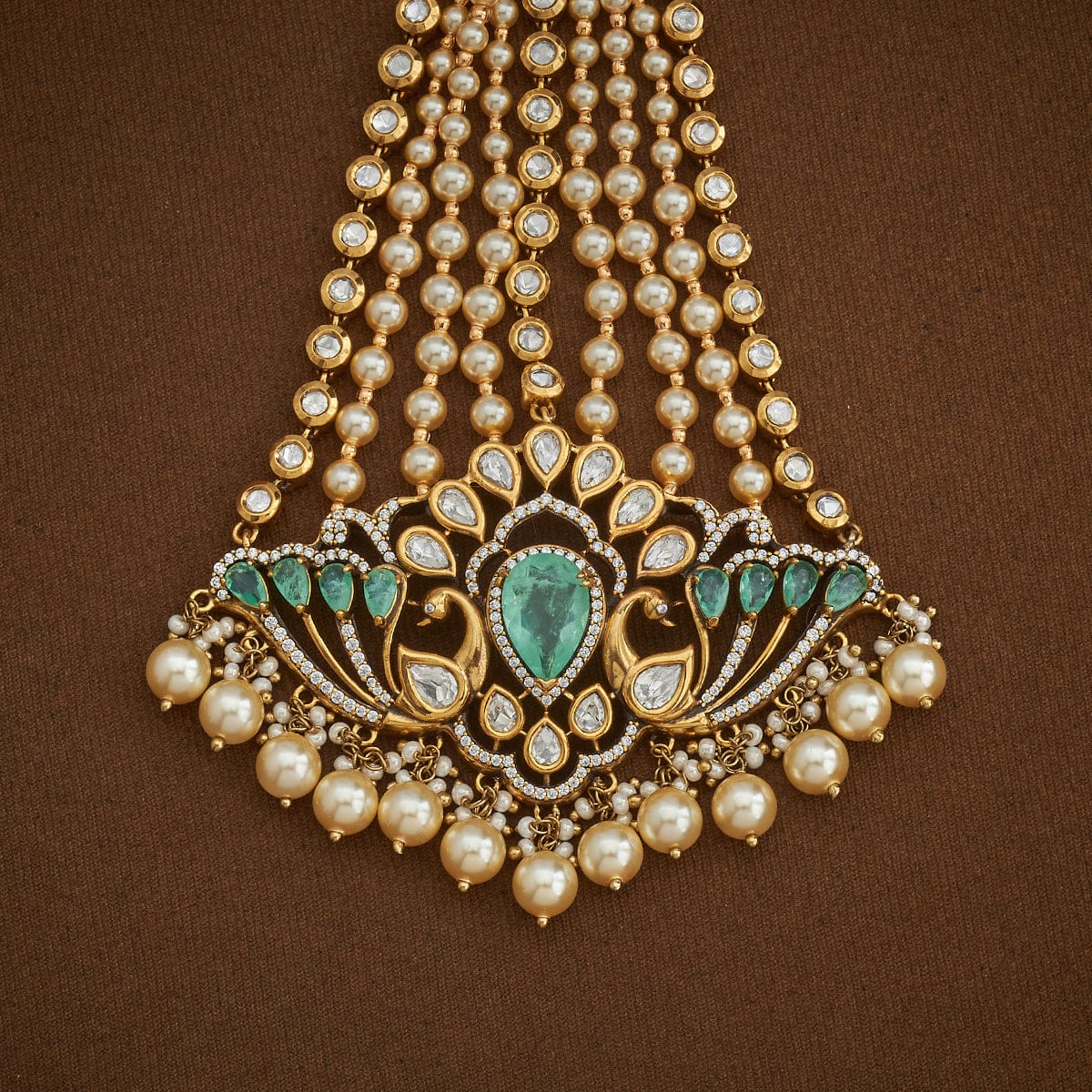 Kundan Hair Brooch 181118 - Image 6