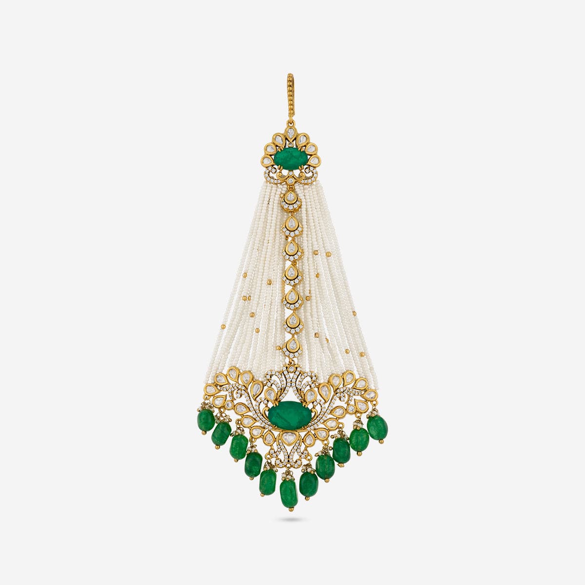 Kundan Hair Brooch 195186