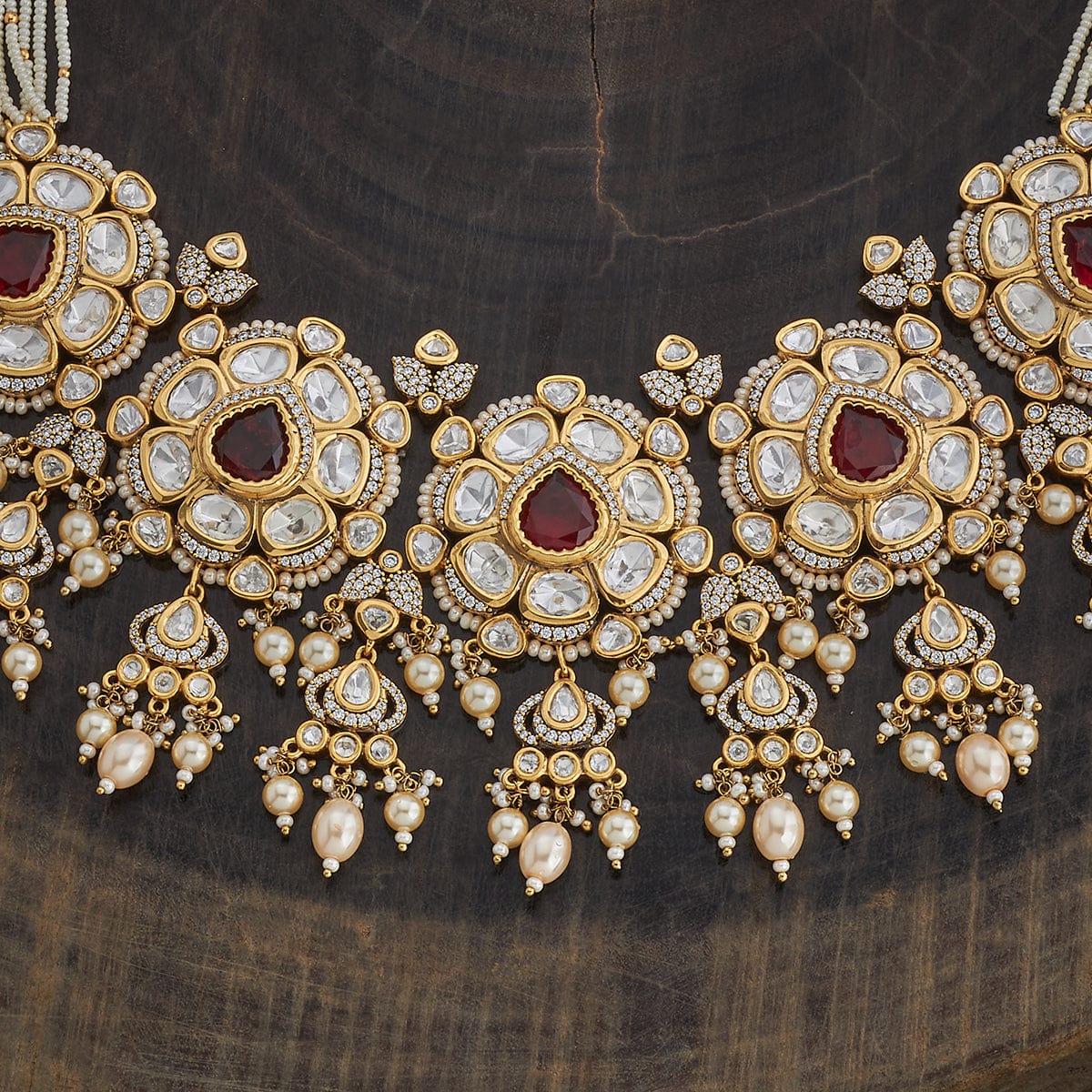 Kundan Necklace 163990 - Image 10