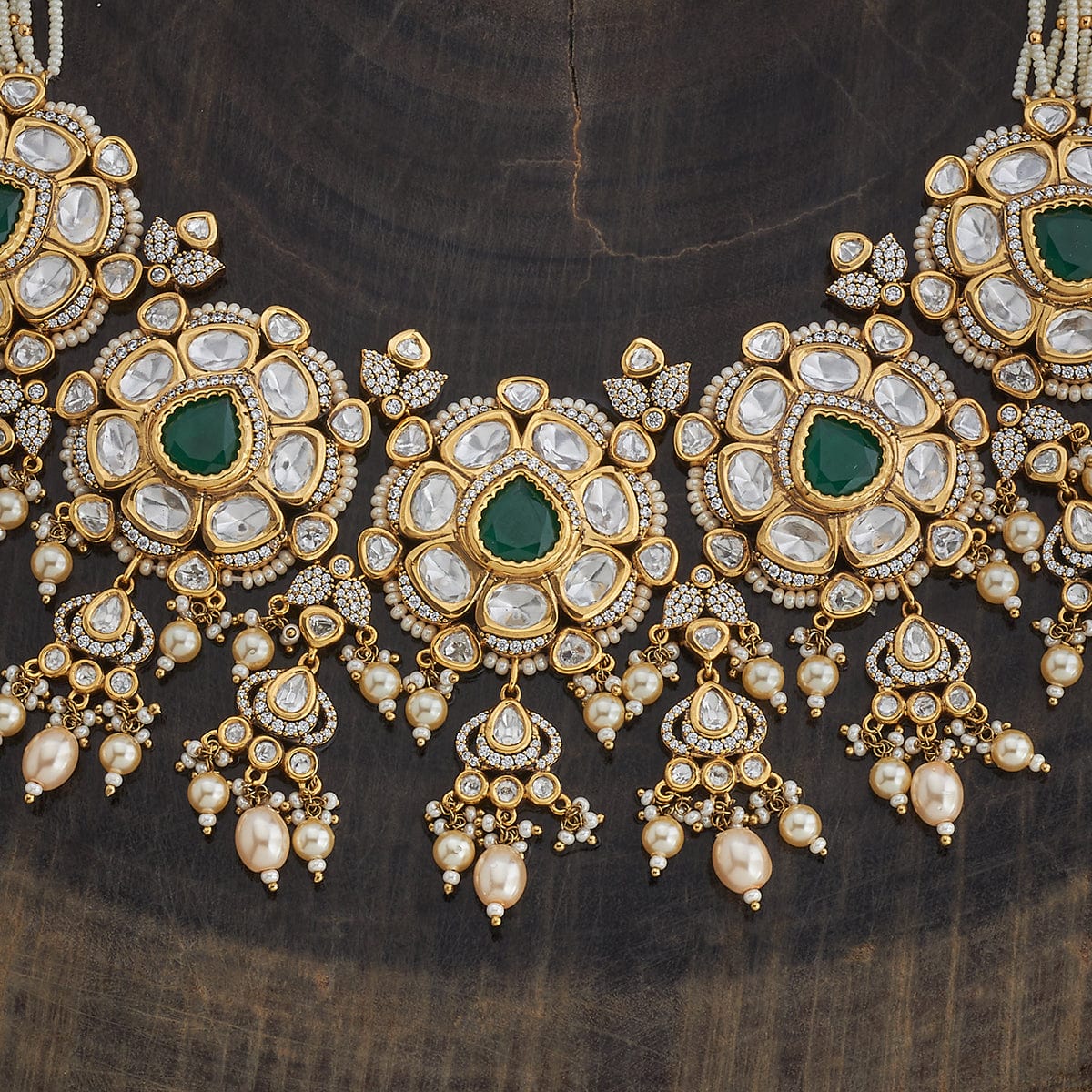 Kundan Necklace 163990 - Image 12