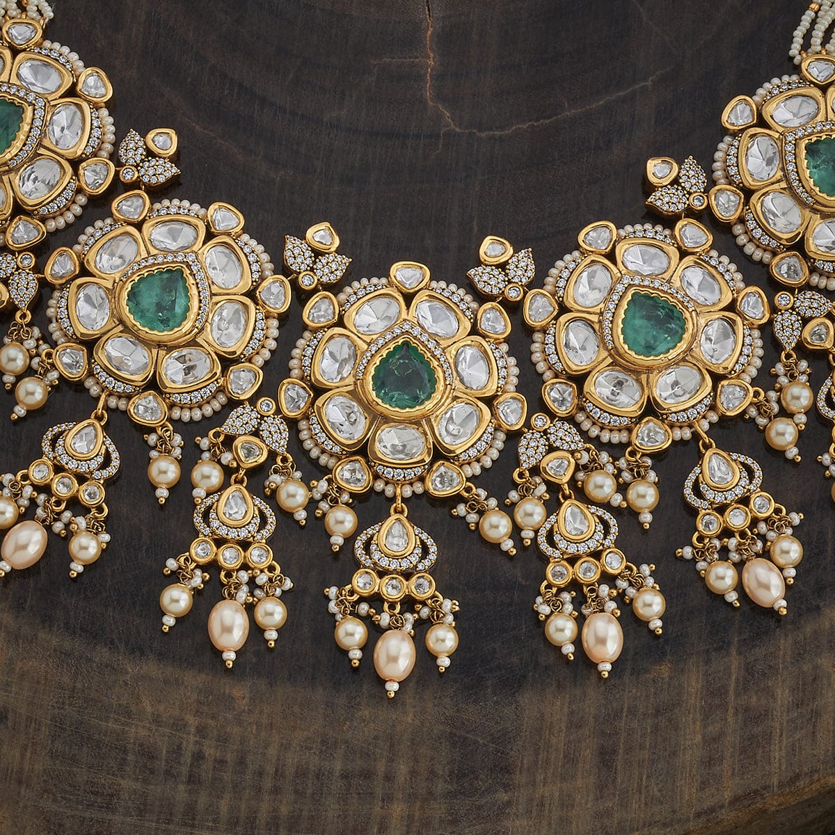Kundan Necklace 163990 - Image 14