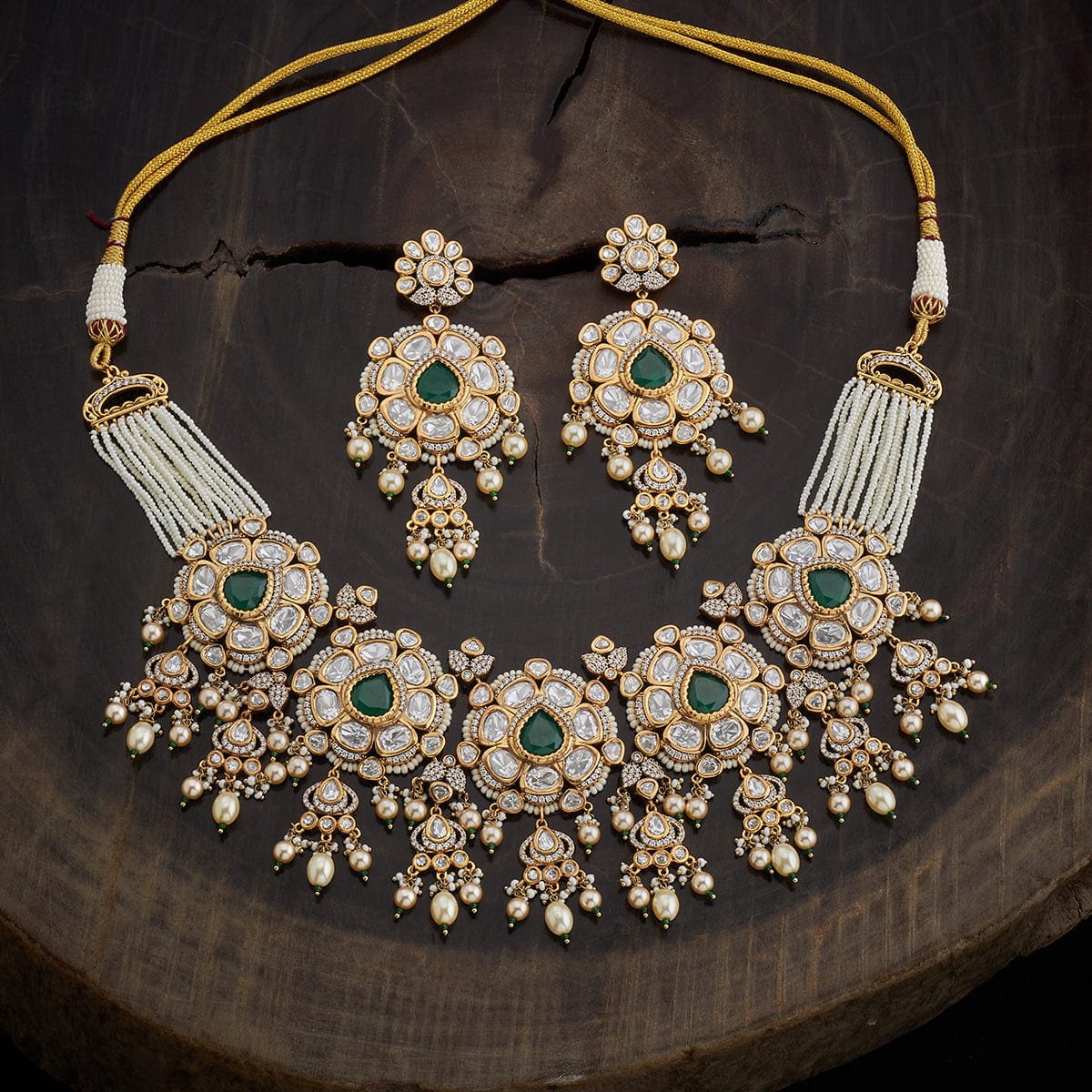 Kundan Necklace 163990 - Image 5