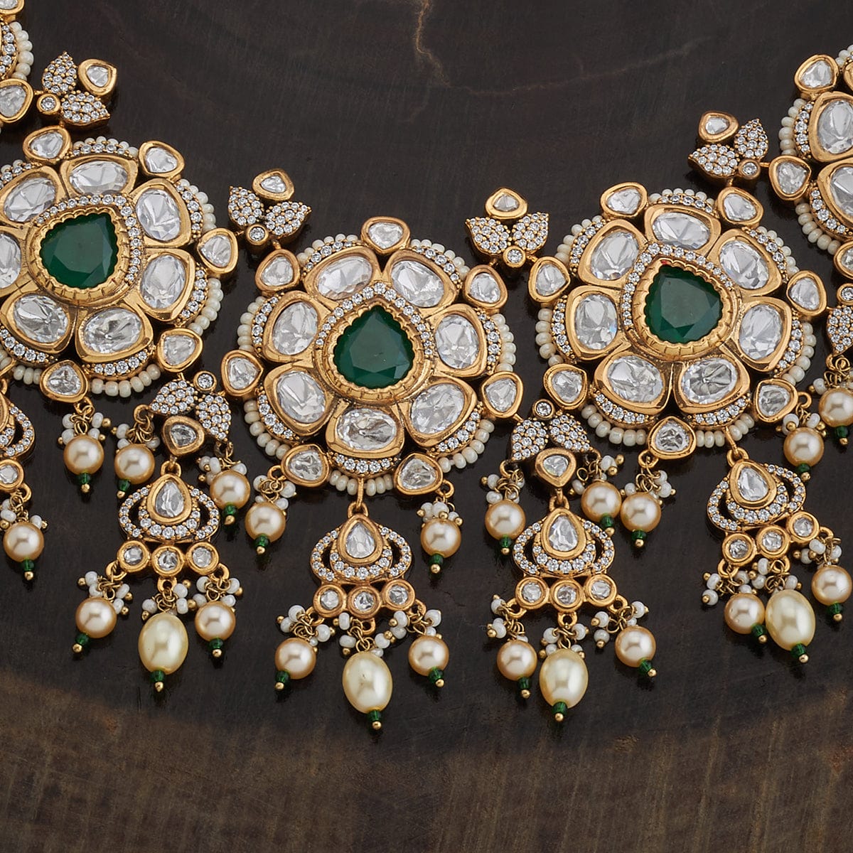 Kundan Necklace 163990 - Image 6