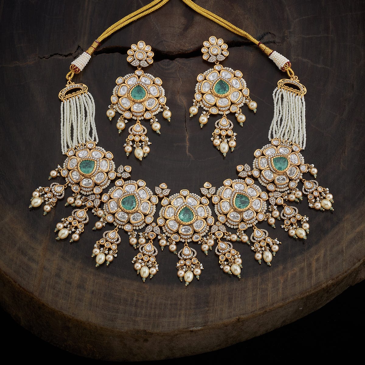 Kundan Necklace 163990 - Image 7