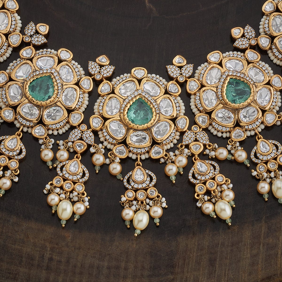 Kundan Necklace 163990 - Image 8