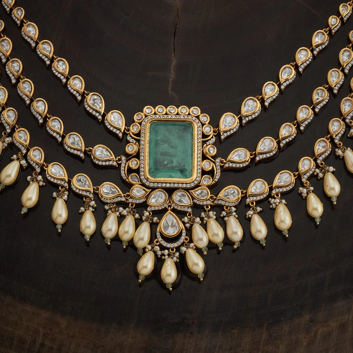 Kundan Necklace 163992 - Image 3