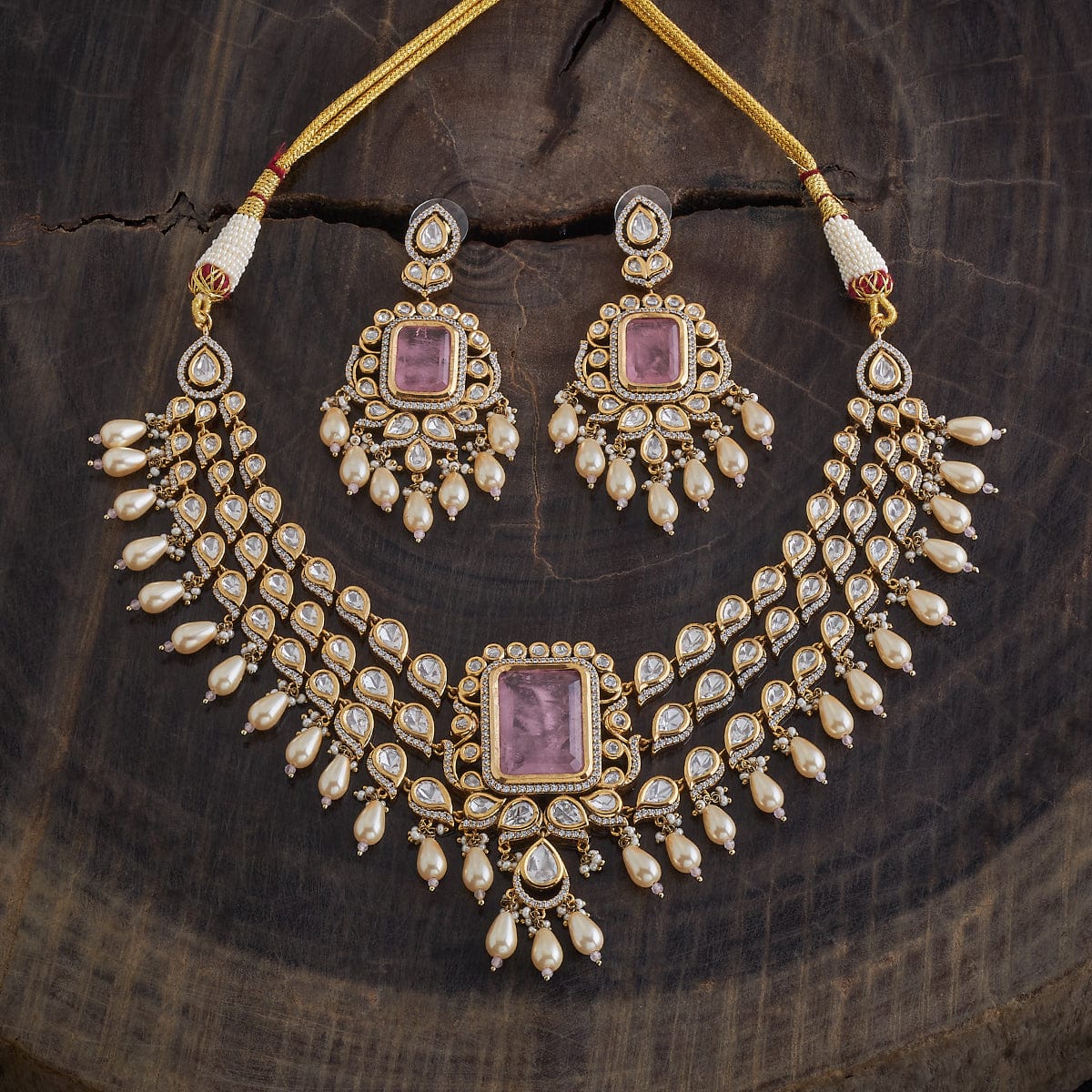 Kundan Necklace 163992 - Image 9