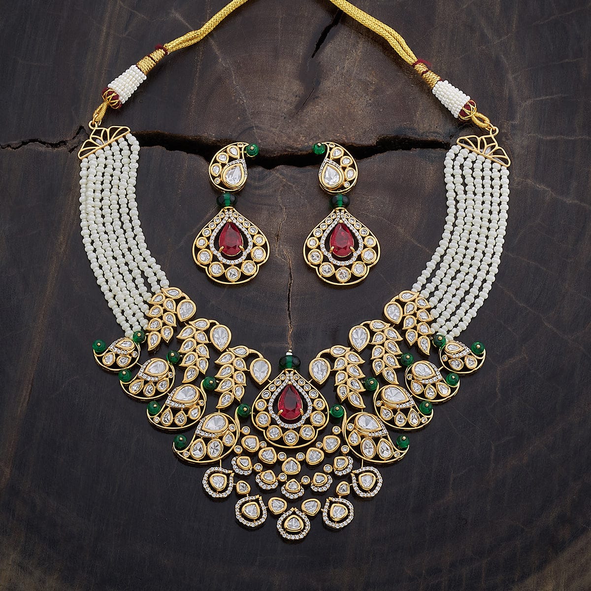 Kundan Necklace 164012 - Image 3