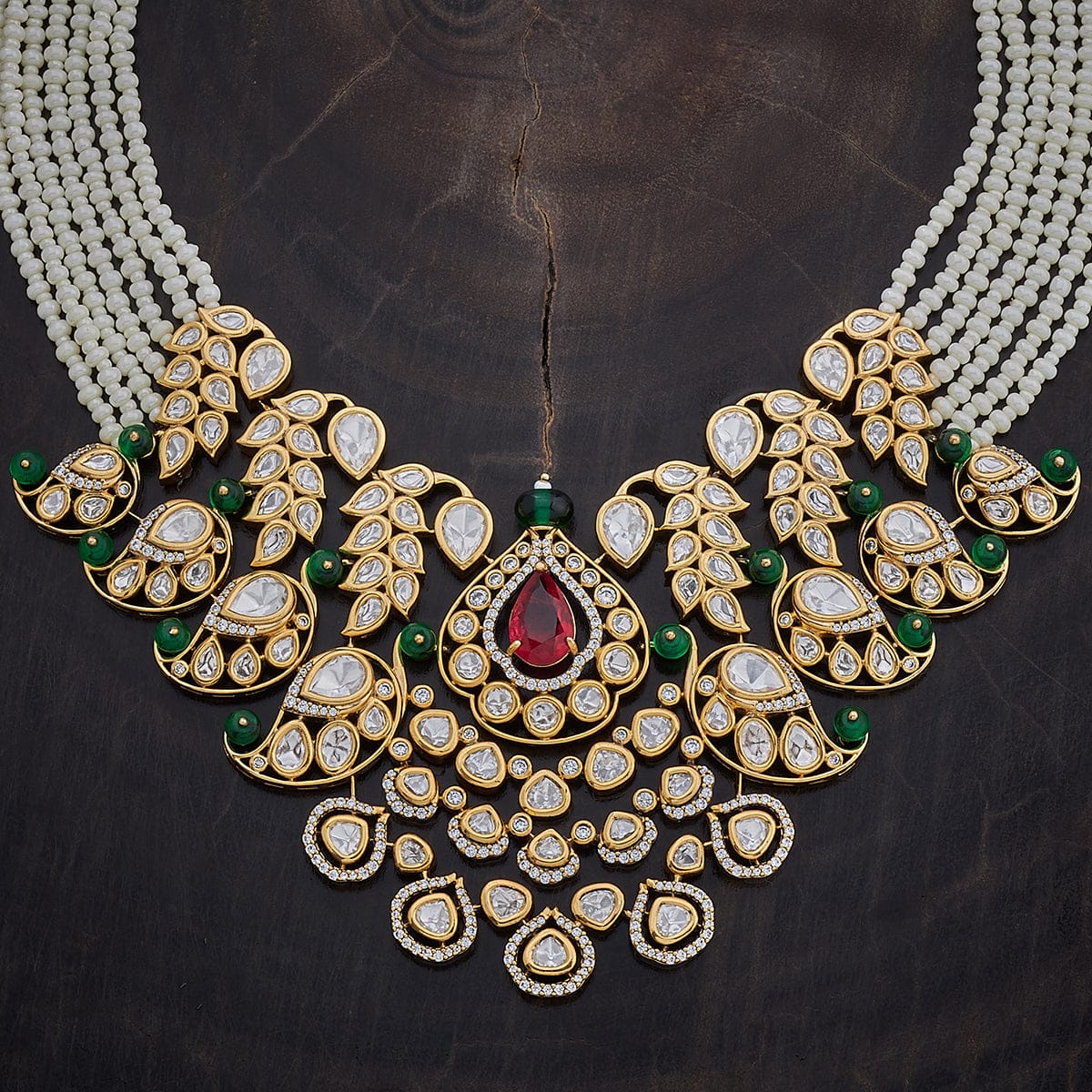 Kundan Necklace 164012 - Image 4