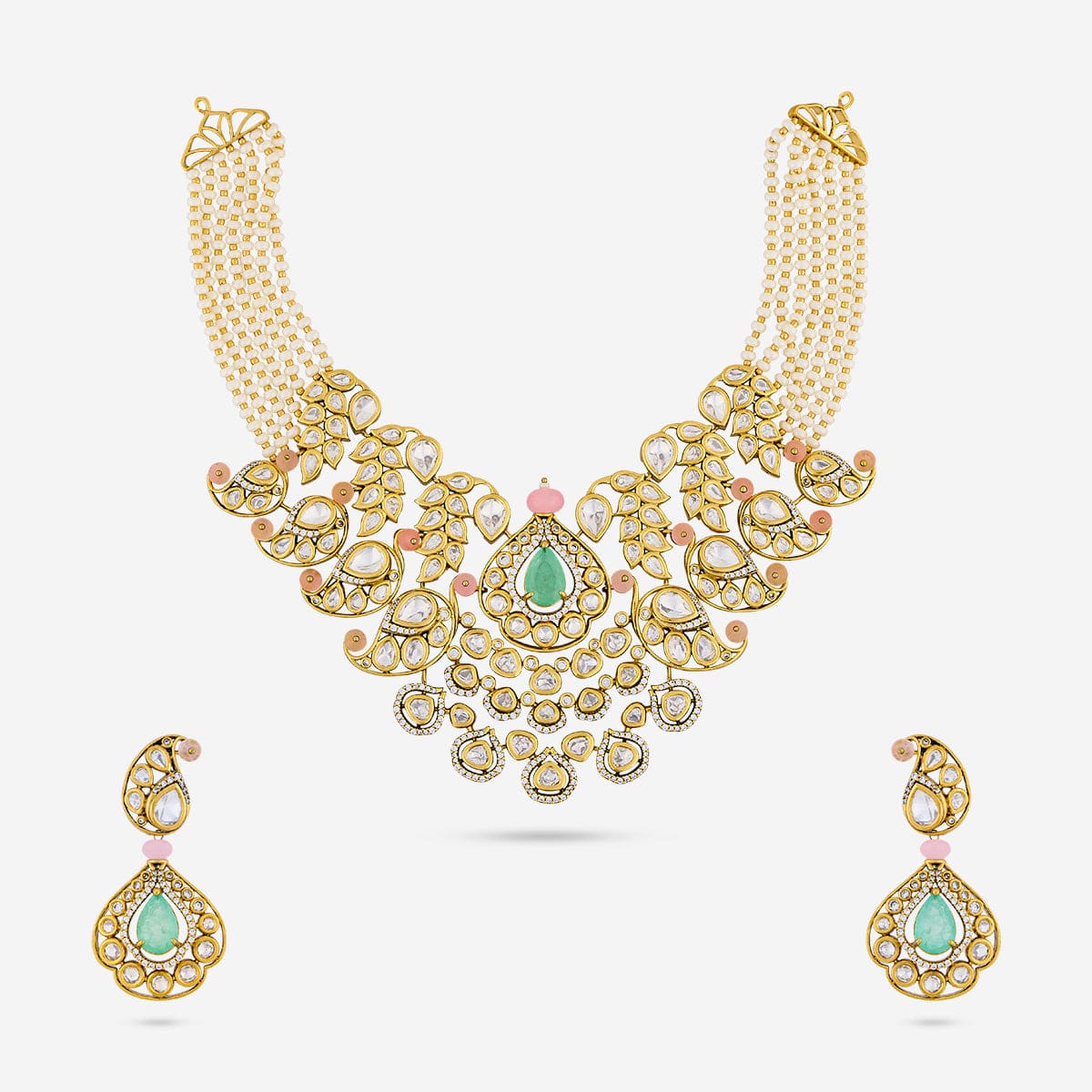 Kundan Necklace 164012 - Image 5
