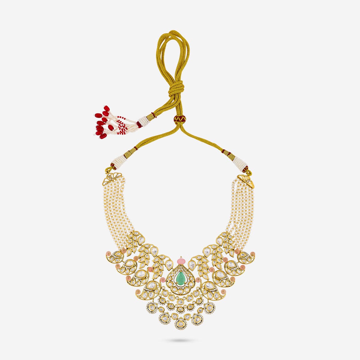 Kundan Necklace 164012 - Image 8