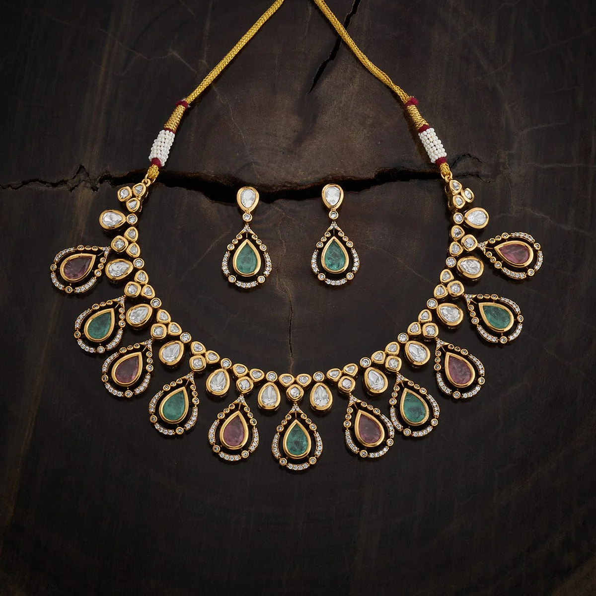 Kundan Necklace 164015 - Image 3