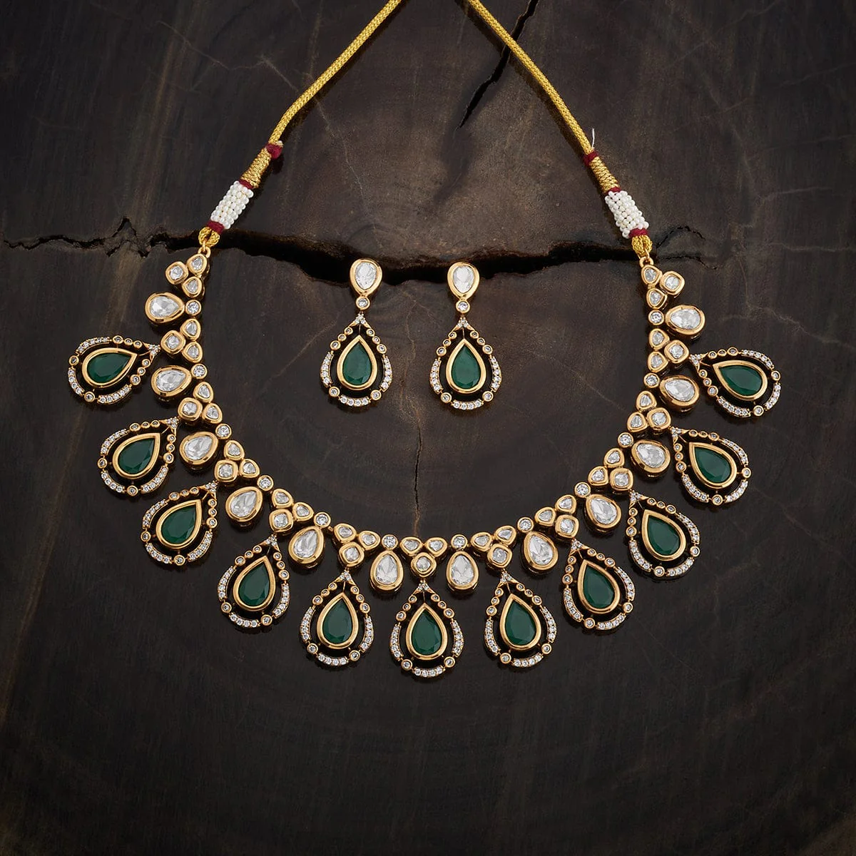 Kundan Necklace 164015 - Image 6