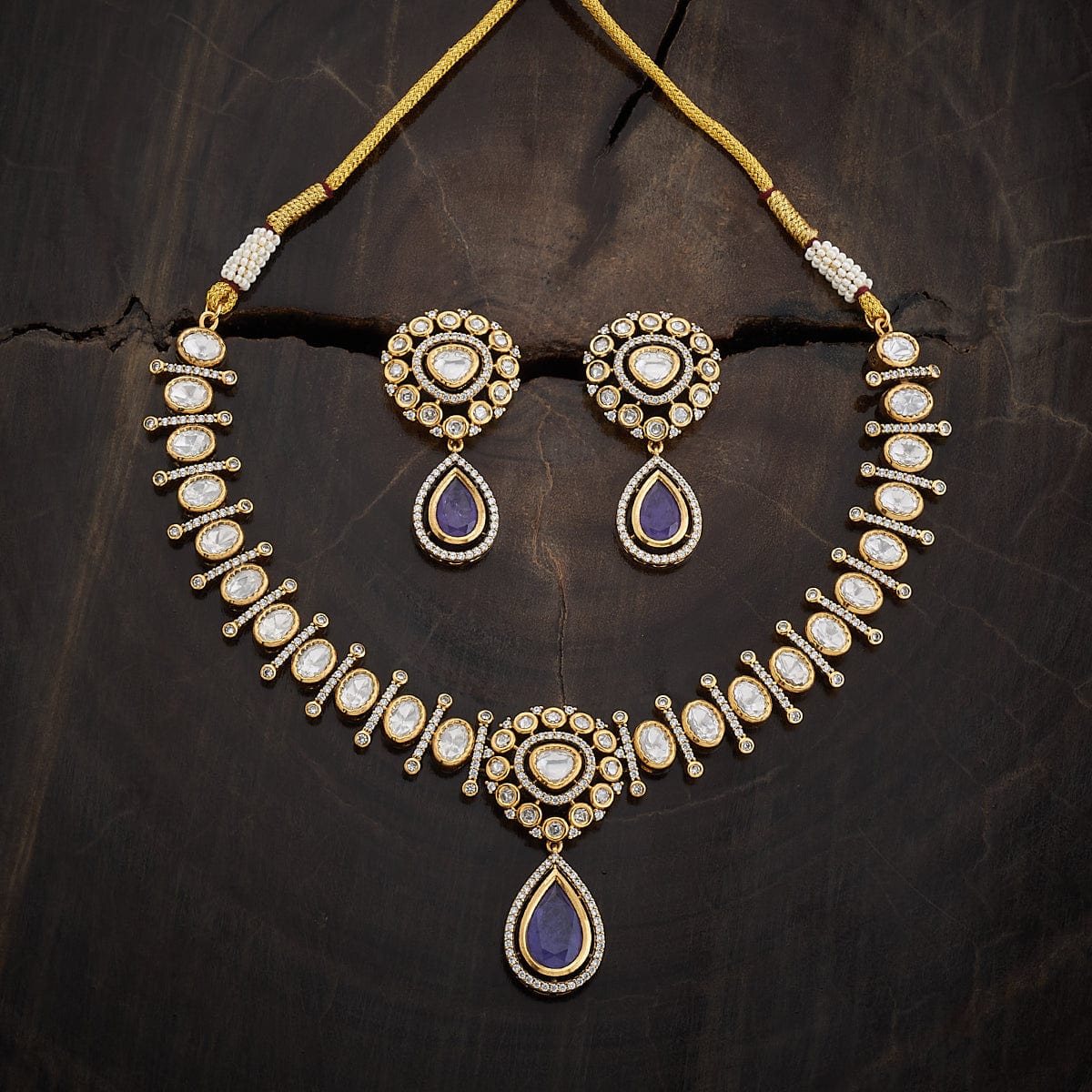 Kundan Necklace 164032 - Image 2