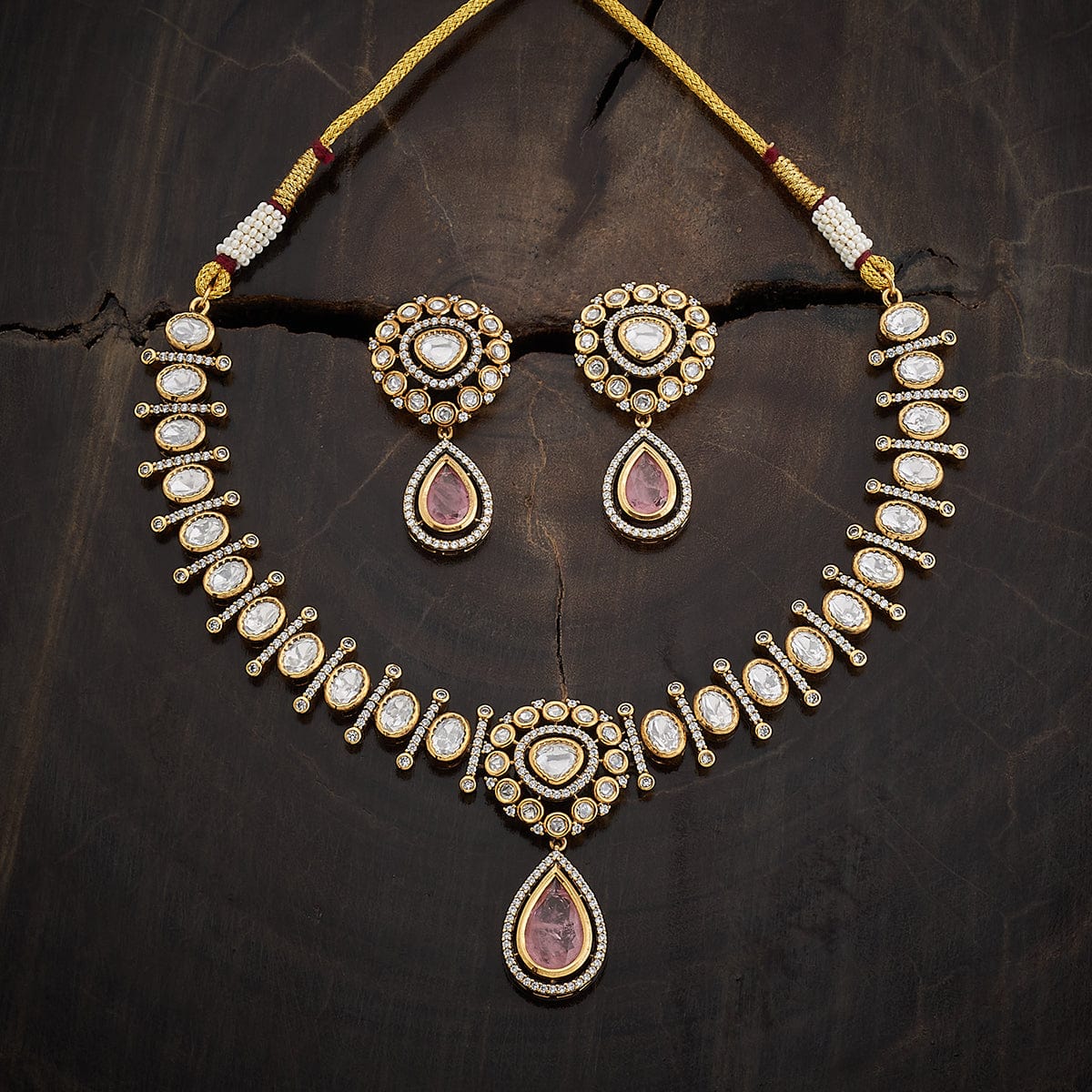 Kundan Necklace 164032 - Image 4