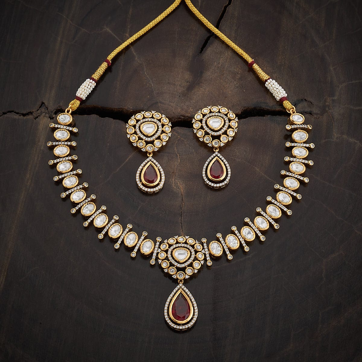 Kundan Necklace 164032 - Image 7