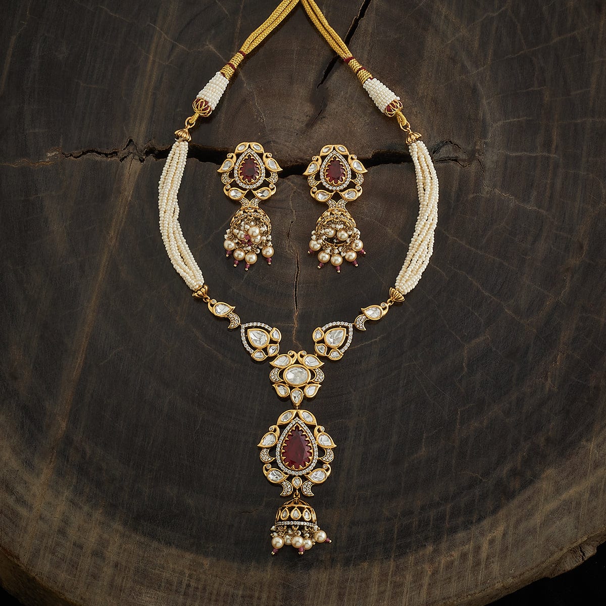 Kundan Necklace 170774 - Image 3