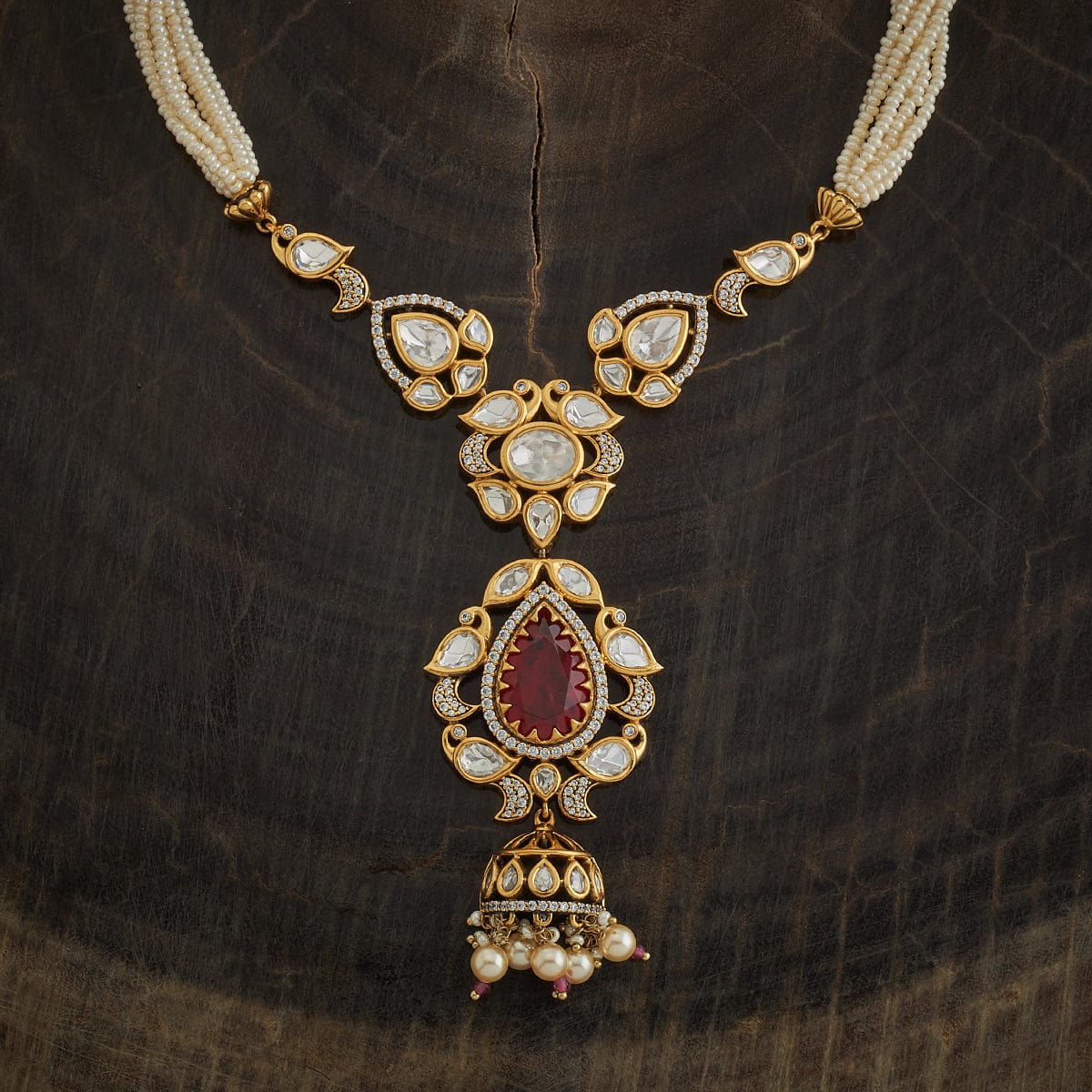Kundan Necklace 170774 - Image 4