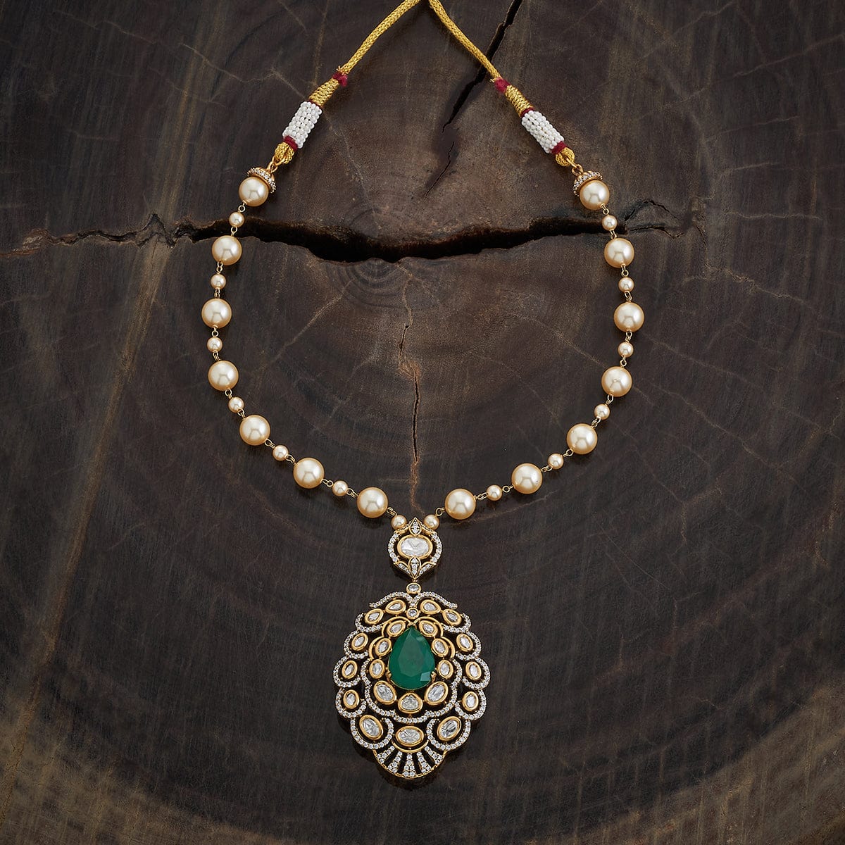 Kundan Necklace 173033 - Image 2