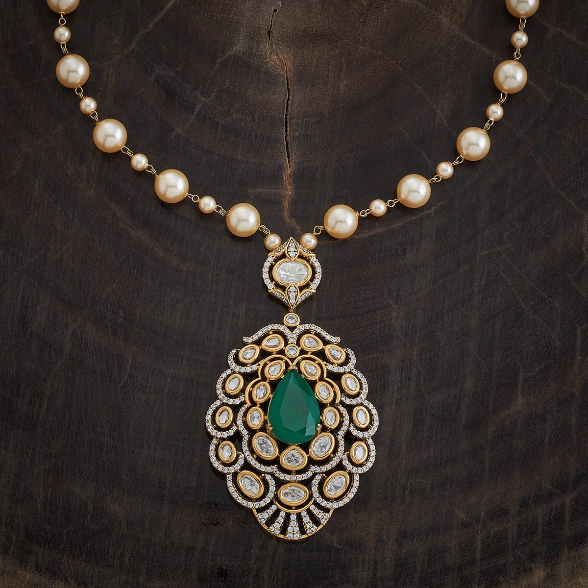 Kundan Necklace 173033 - Image 3