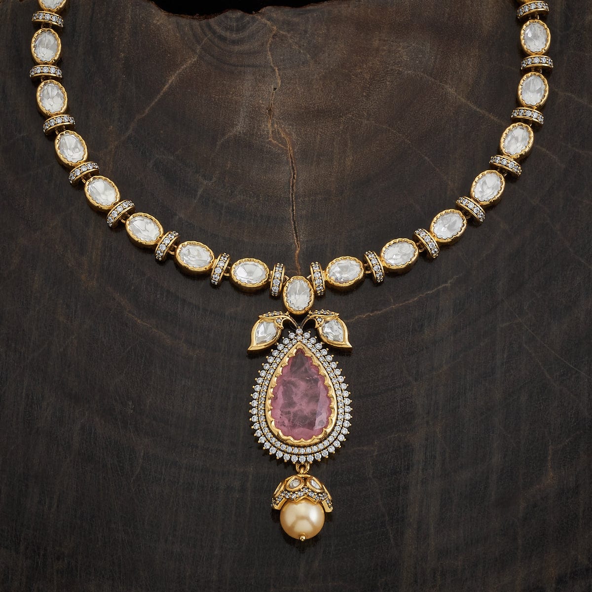 Kundan Necklace 173036 - Image 3