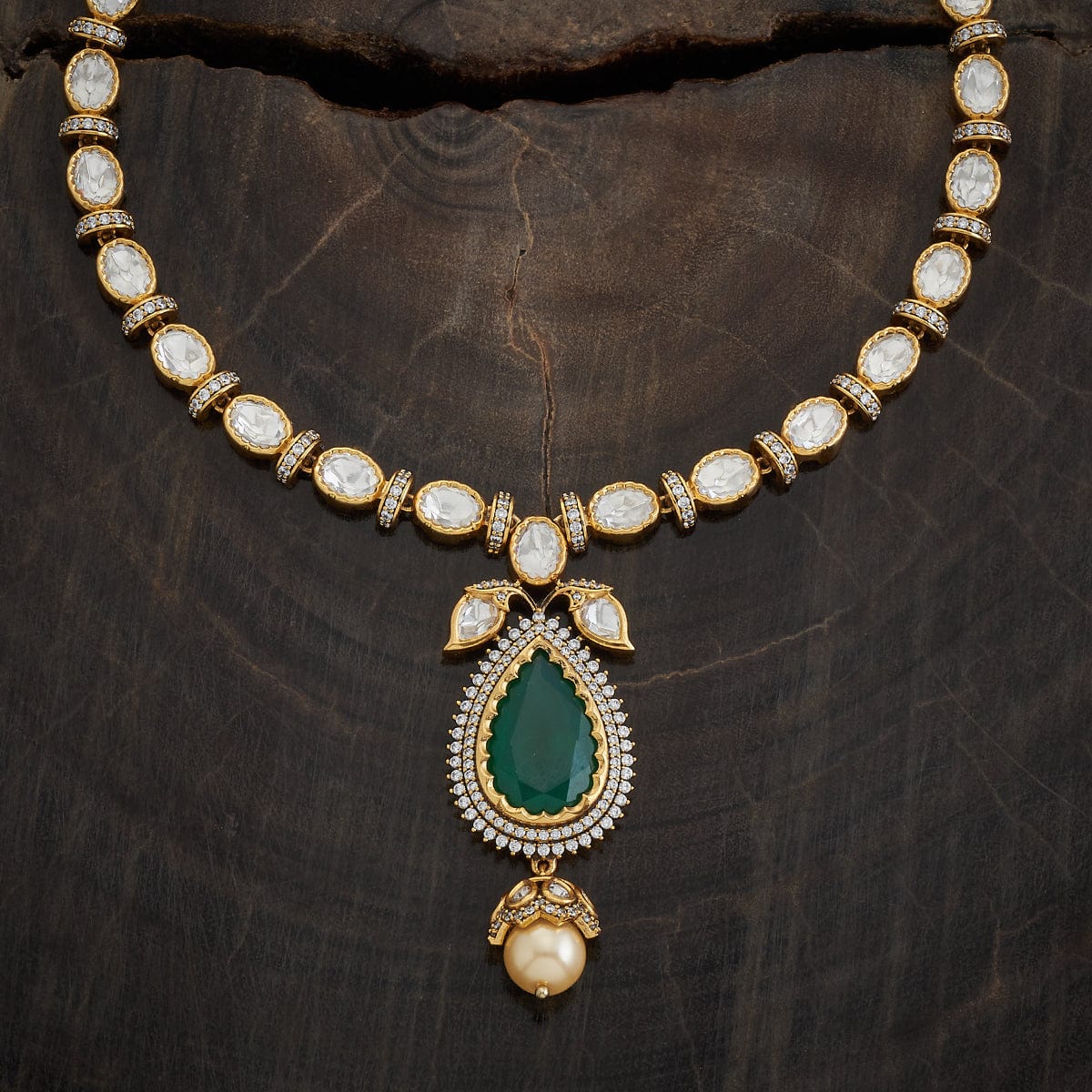 Kundan Necklace 173036 - Image 5