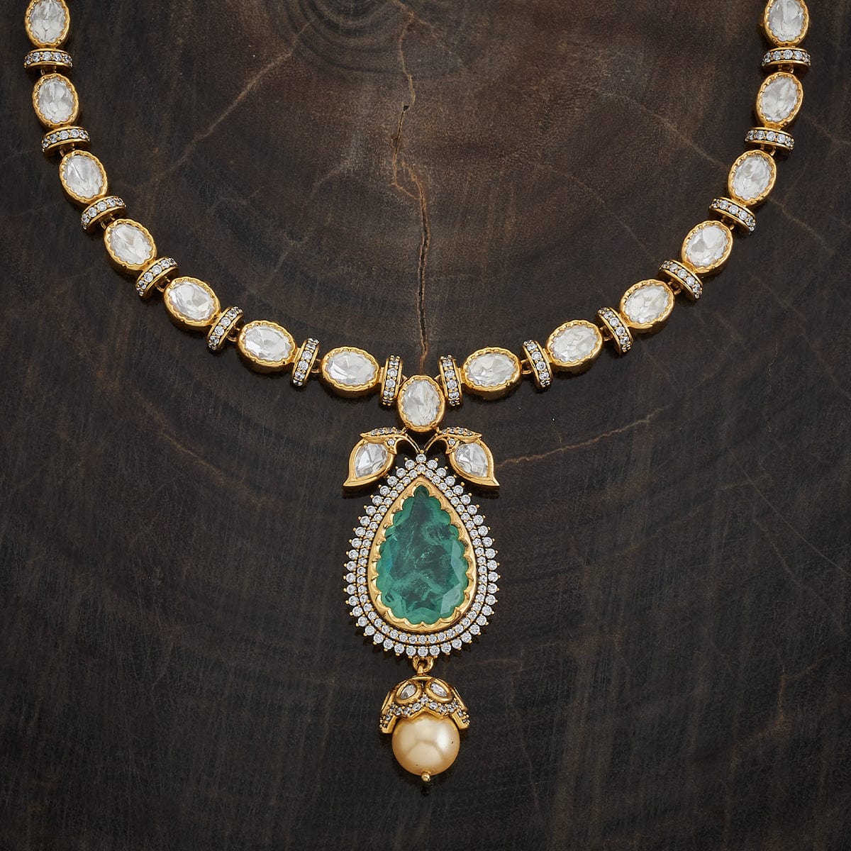 Kundan Necklace 173036 - Image 7