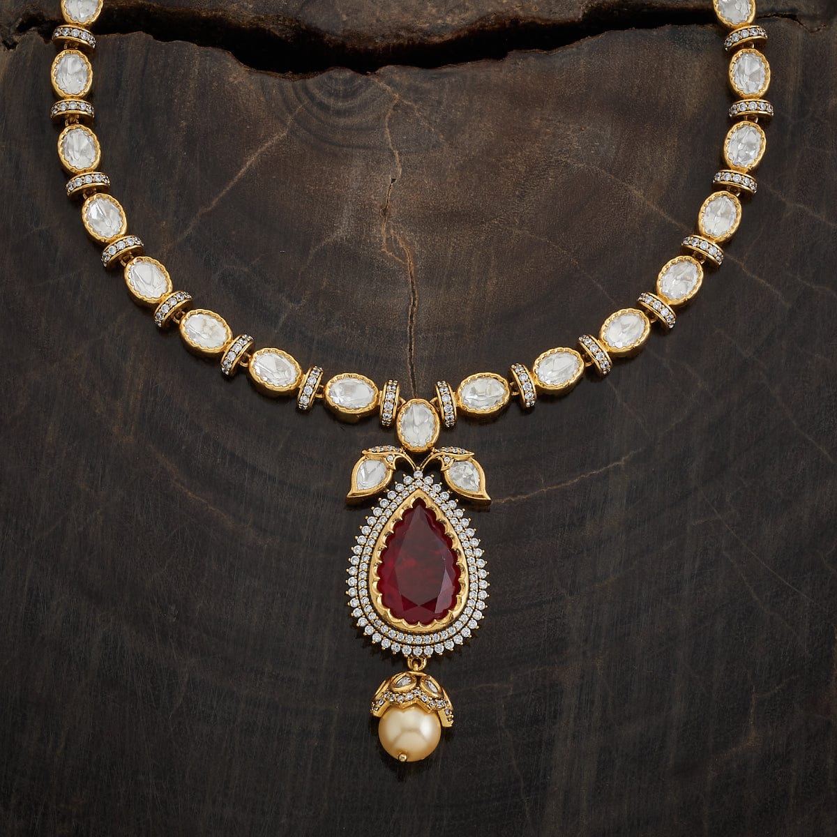 Kundan Necklace 173036 - Image 9