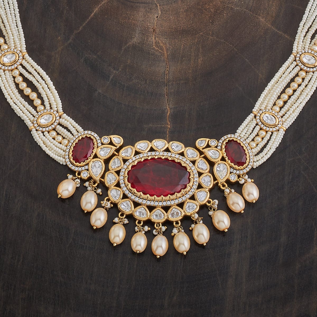Kundan Necklace 174046 - Image 3