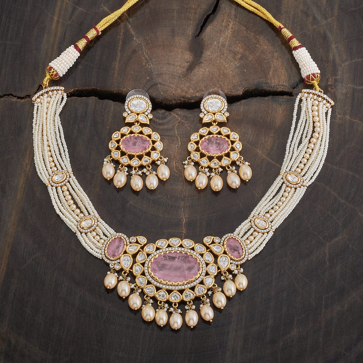 Kundan Necklace 174046 - Image 4