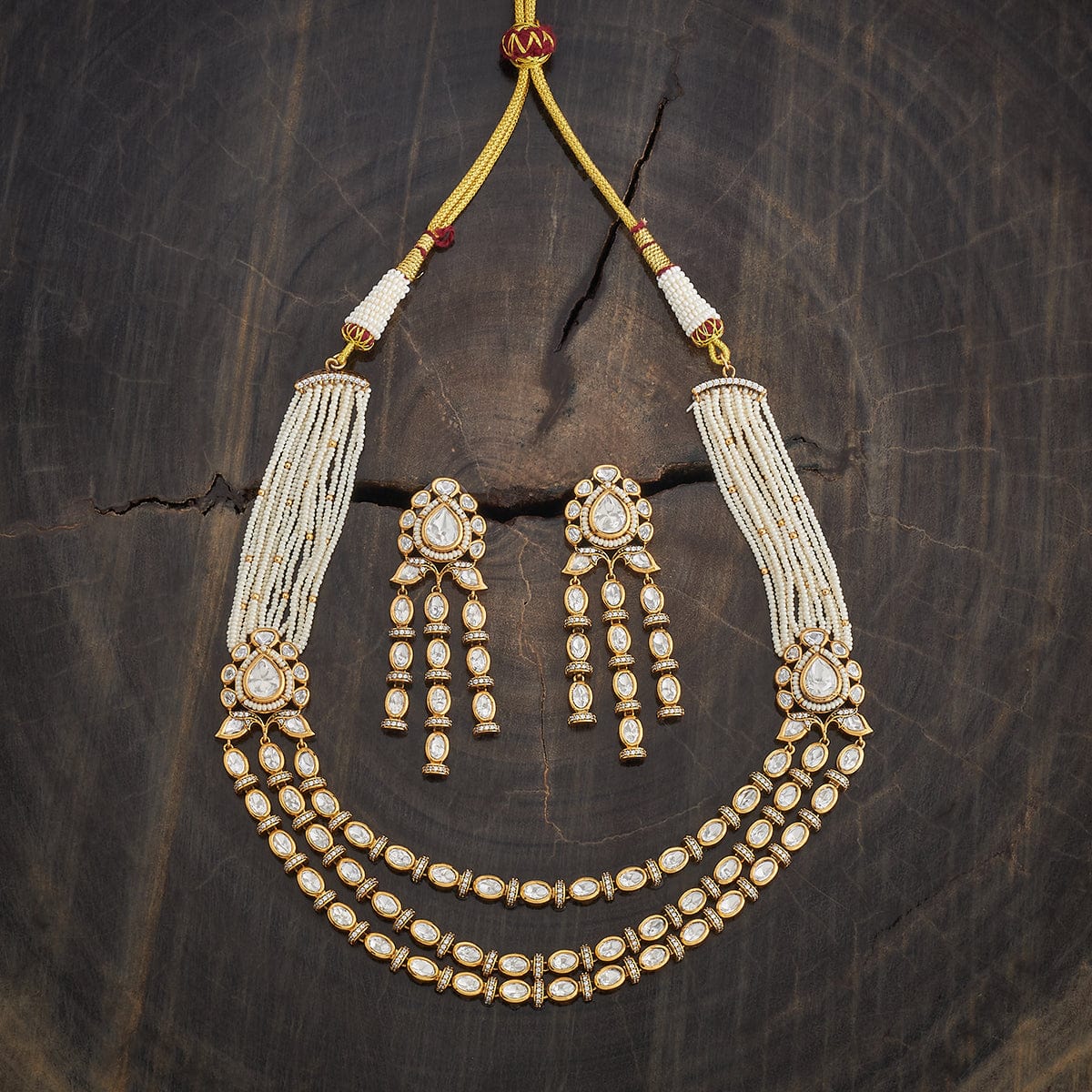 Kundan Necklace 176348 - Image 4