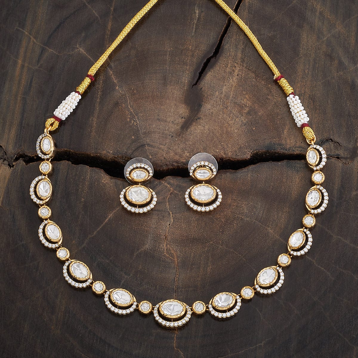 Kundan Necklace 176350 - Image 2