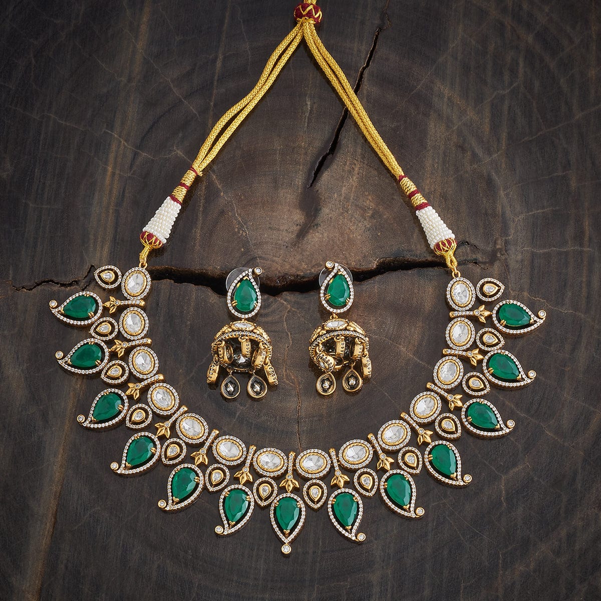 Kundan Necklace 178302 - Image 5