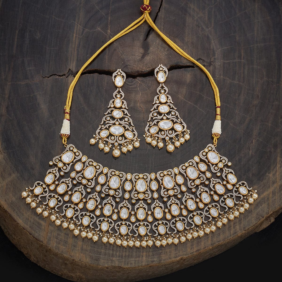 Kundan Necklace 178322 - Image 4