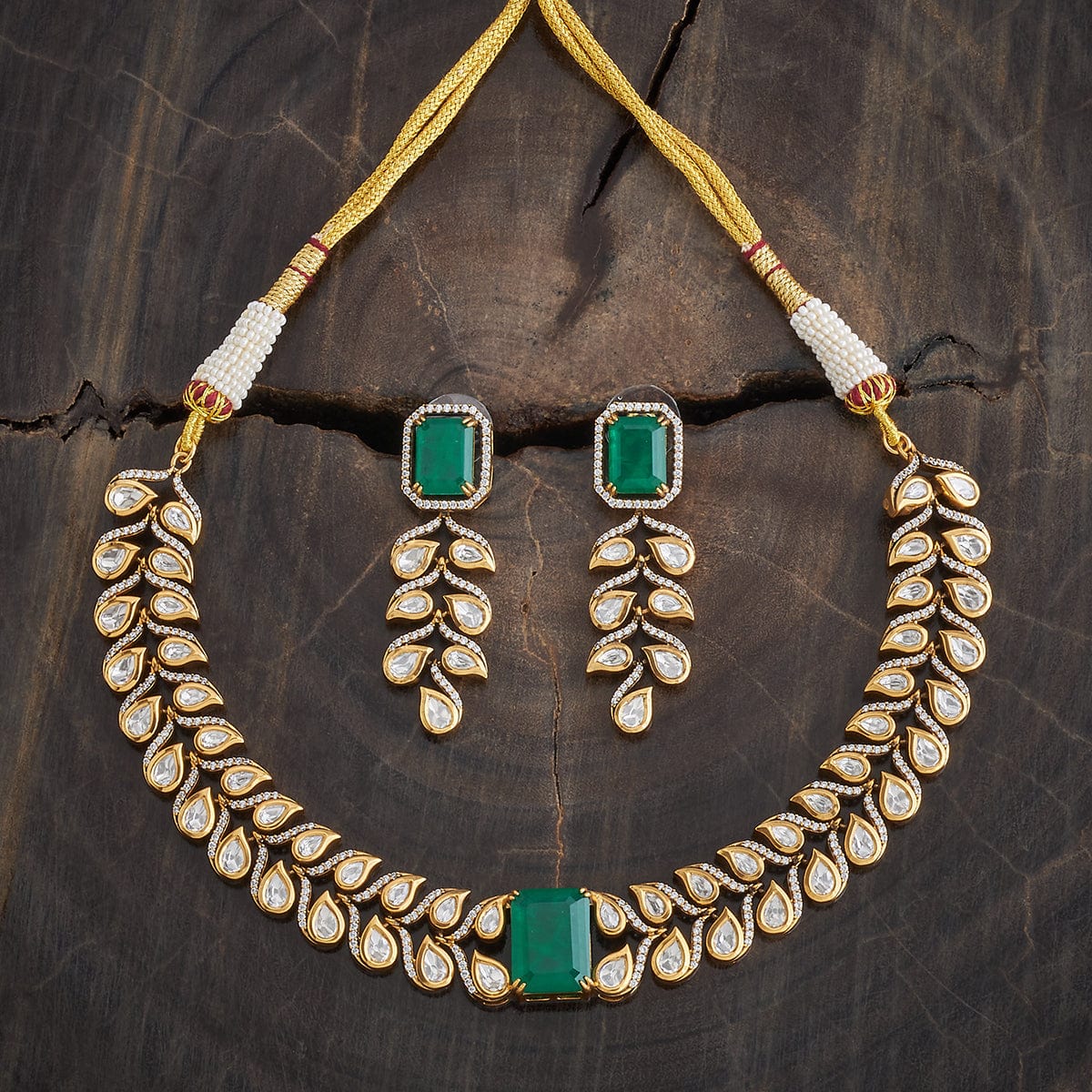 Kundan Necklace 178323 - Image 4