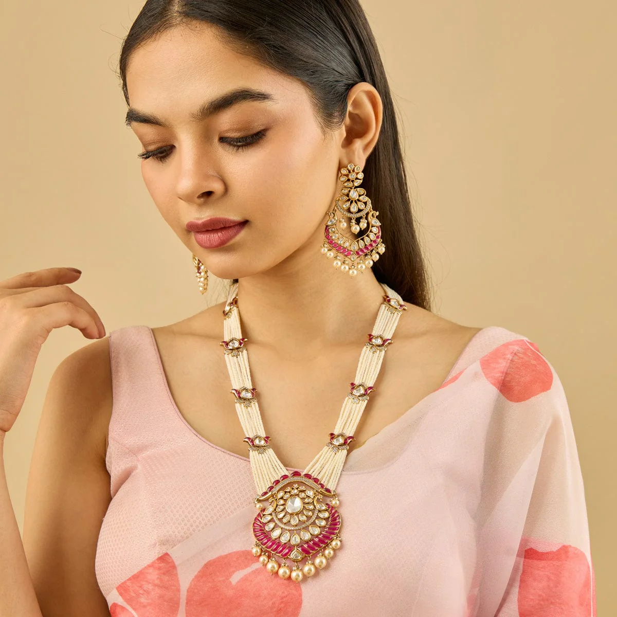 Kundan Necklace 182314 - Image 3