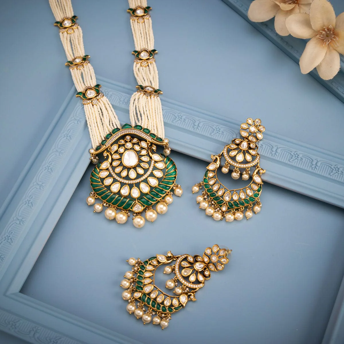 Kundan Necklace 182314 - Image 8