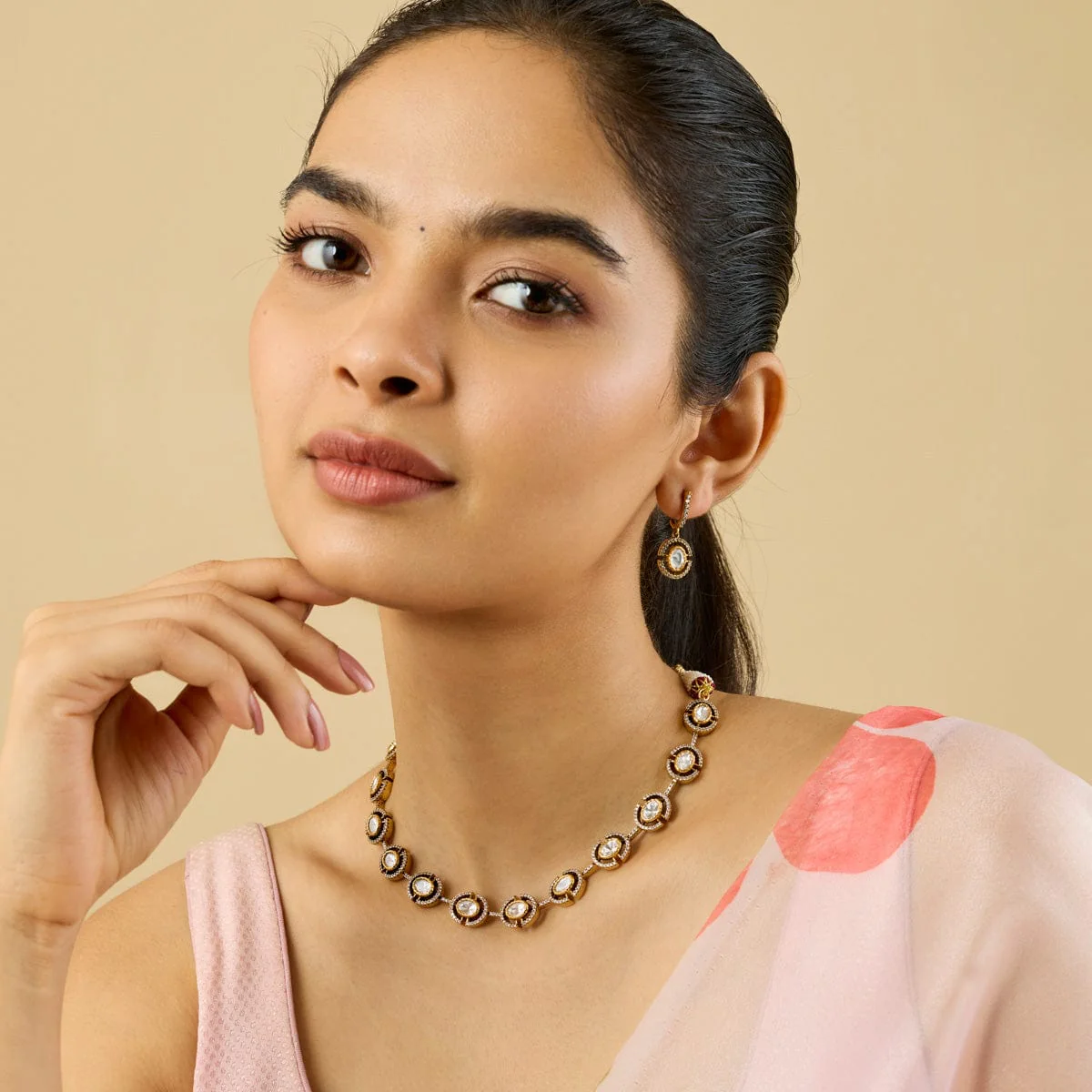 Kundan Necklace 184819 - Image 3