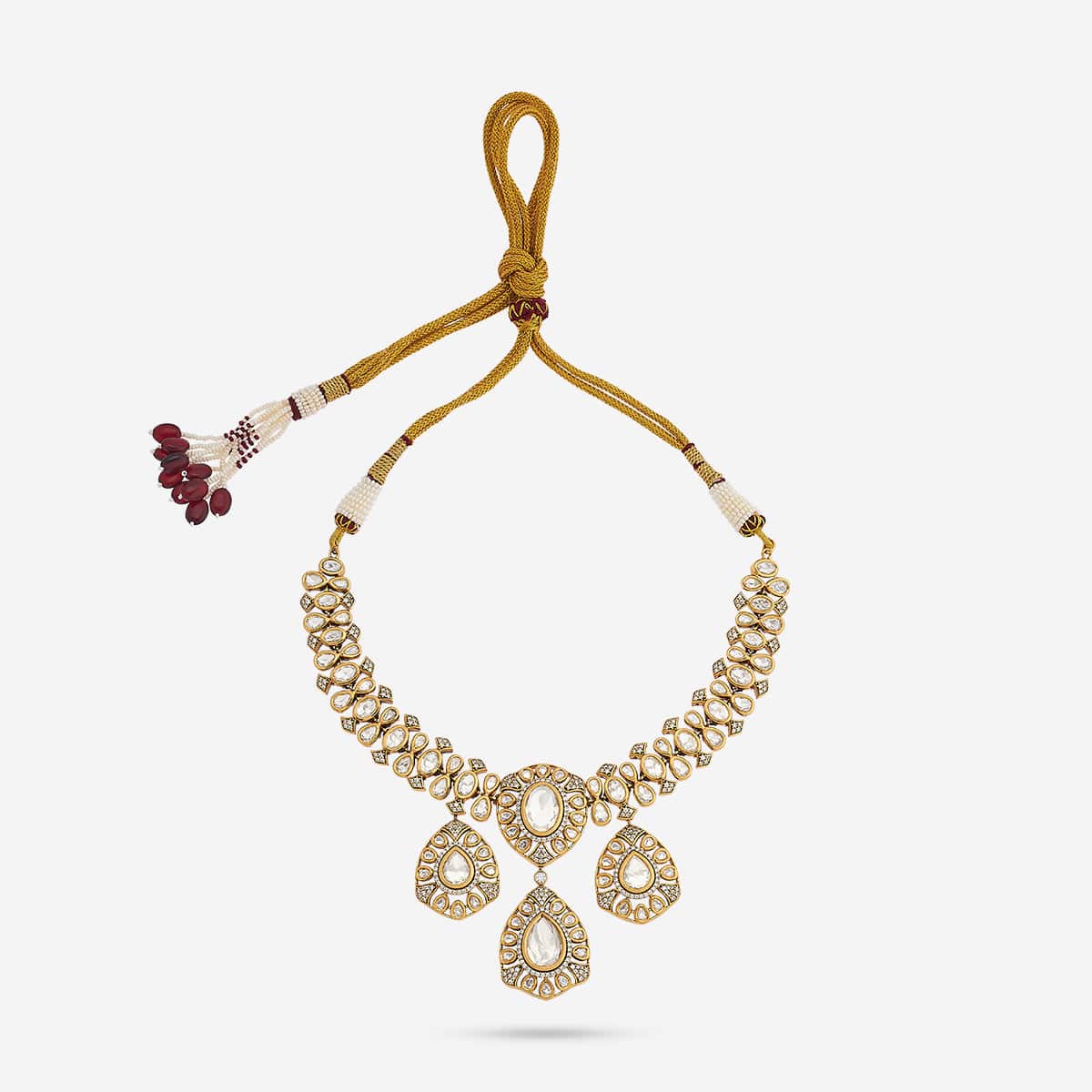 Kundan Necklace 184823 - Image 4