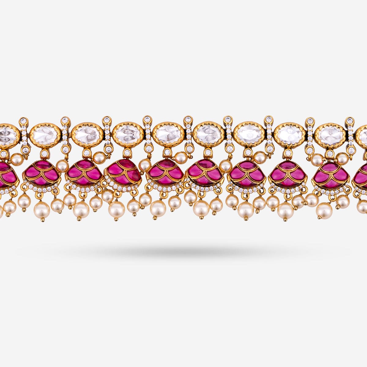 Kundan Necklace 184833 - Image 5