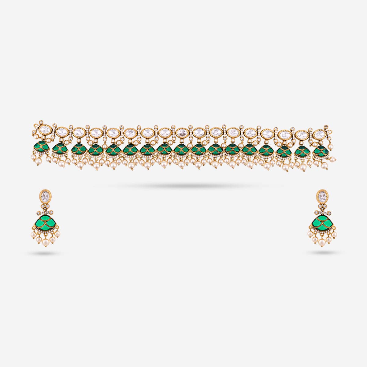 Kundan Necklace 184833 - Image 7