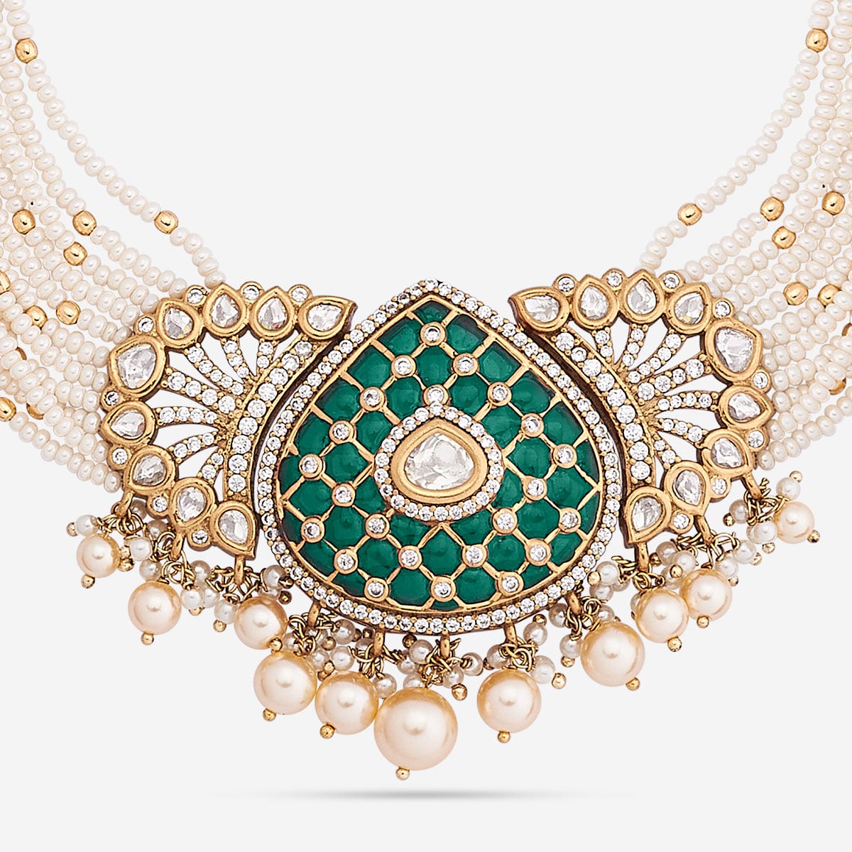 Kundan Necklace 185294 - Image 10
