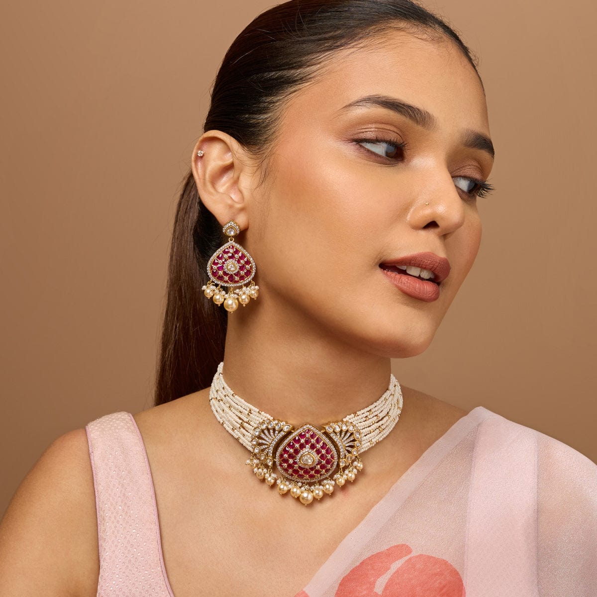 Kundan Necklace 185294 - Image 3