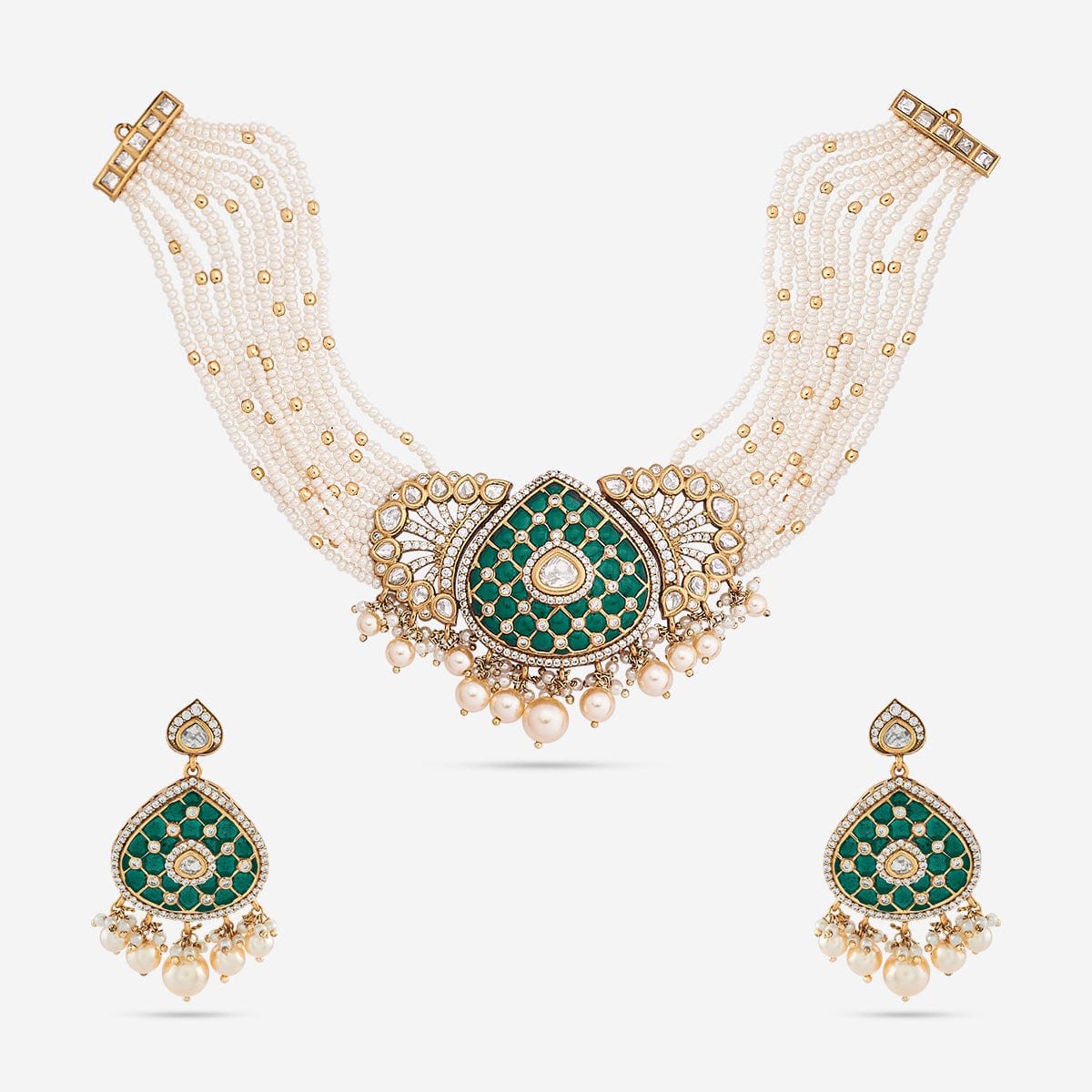 Kundan Necklace 185294 - Image 7