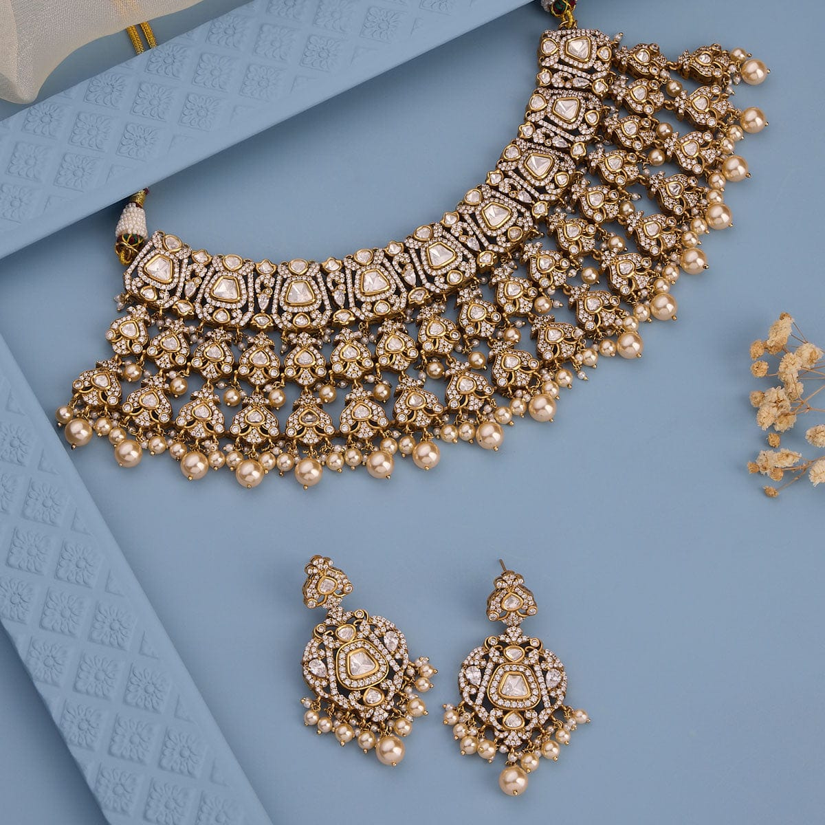 Kundan Necklace 185299 - Image 13