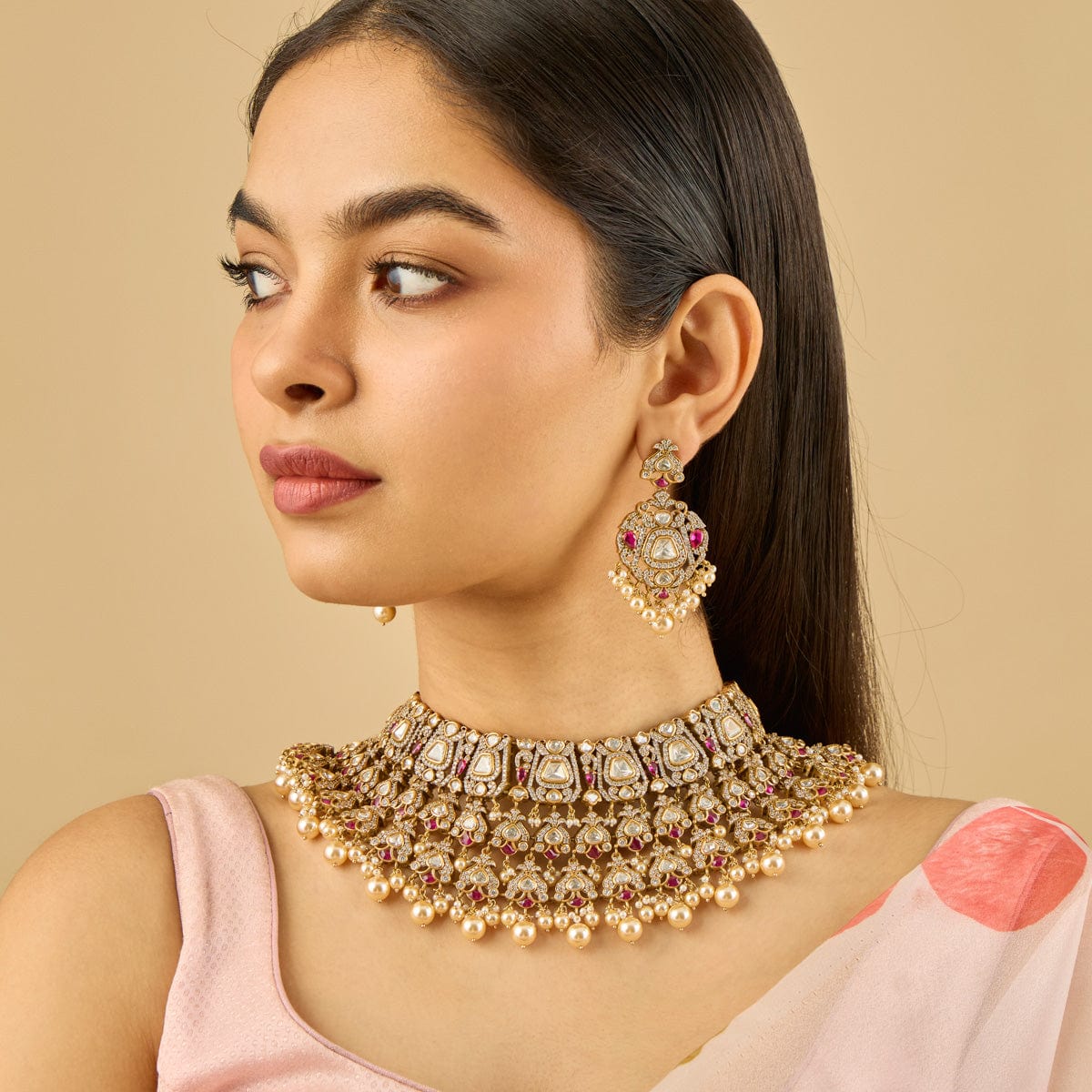 Kundan Necklace 185299 - Image 3