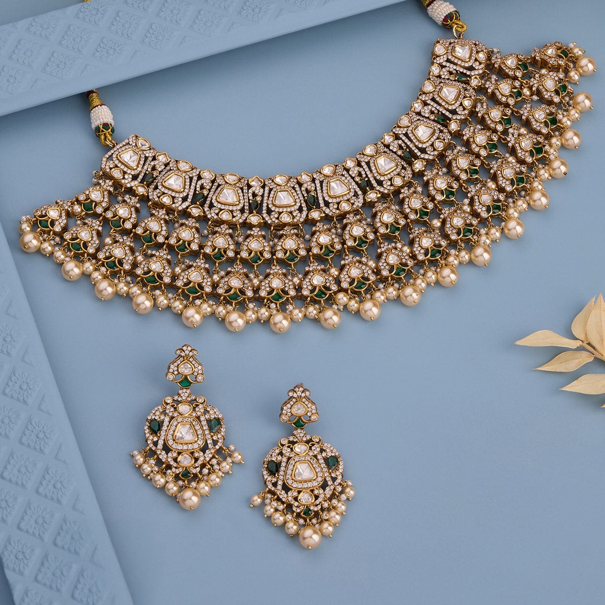 Kundan Necklace 185299 - Image 8