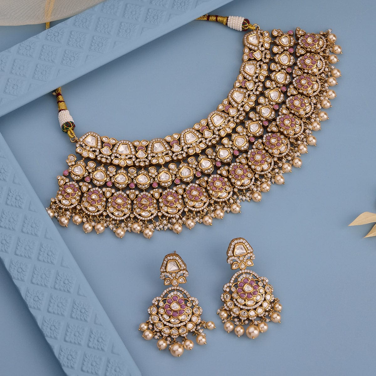 Kundan Necklace 185305 - Image 12